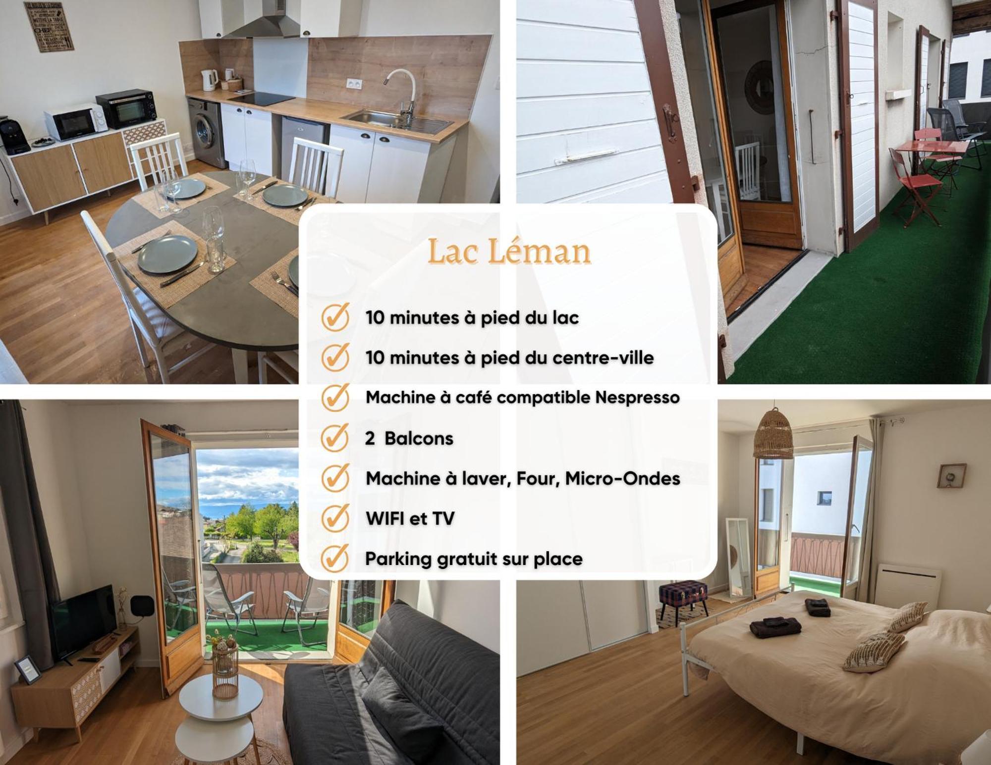 Cosy Et Moderne - Lac Leman Thonon-les-Bains Exteriör bild
